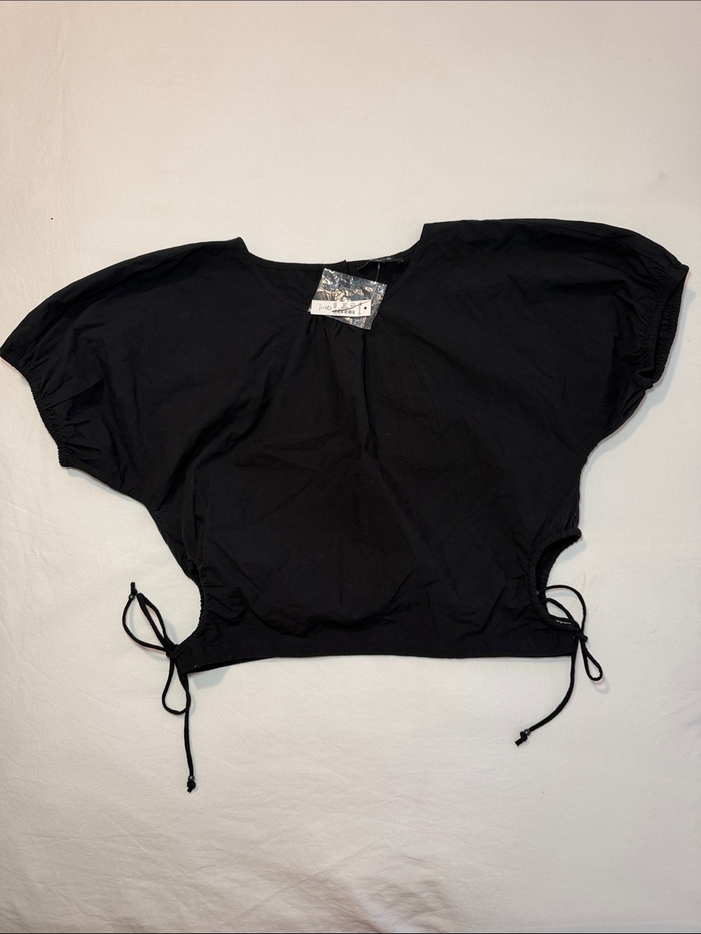 Maxwell 100% cotton Drawstring Crop Top